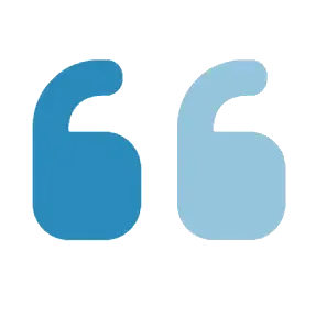 Blue Double Quotes
